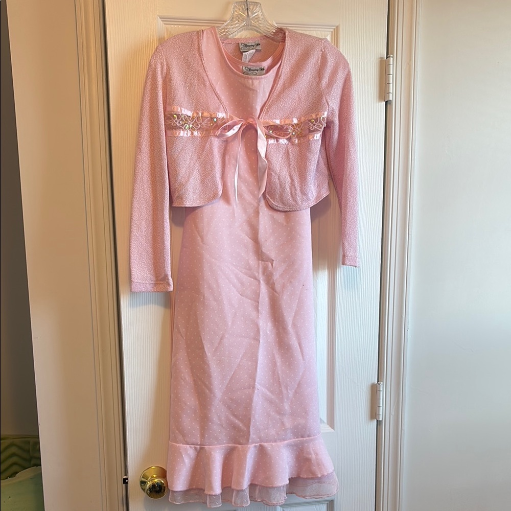 Poshmark Pink Dress and Cardigan Set